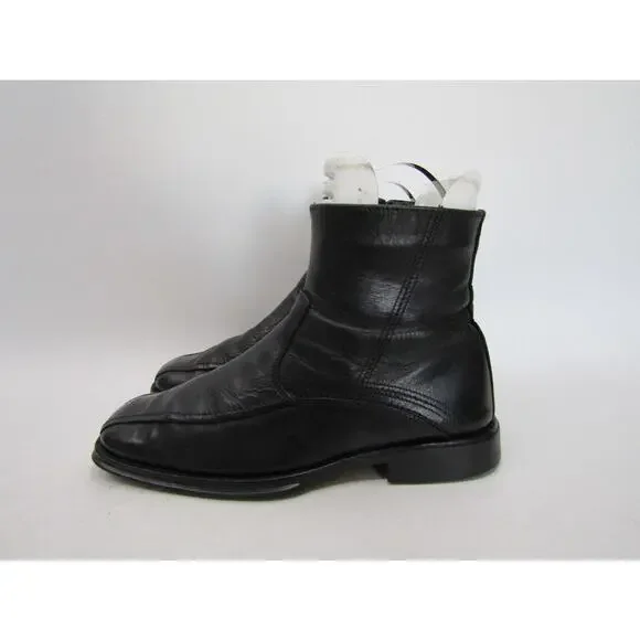 Aldo | Shoes | Aldo Mens Size 4 Eur Black Leather Zip Ankle  display picture 1